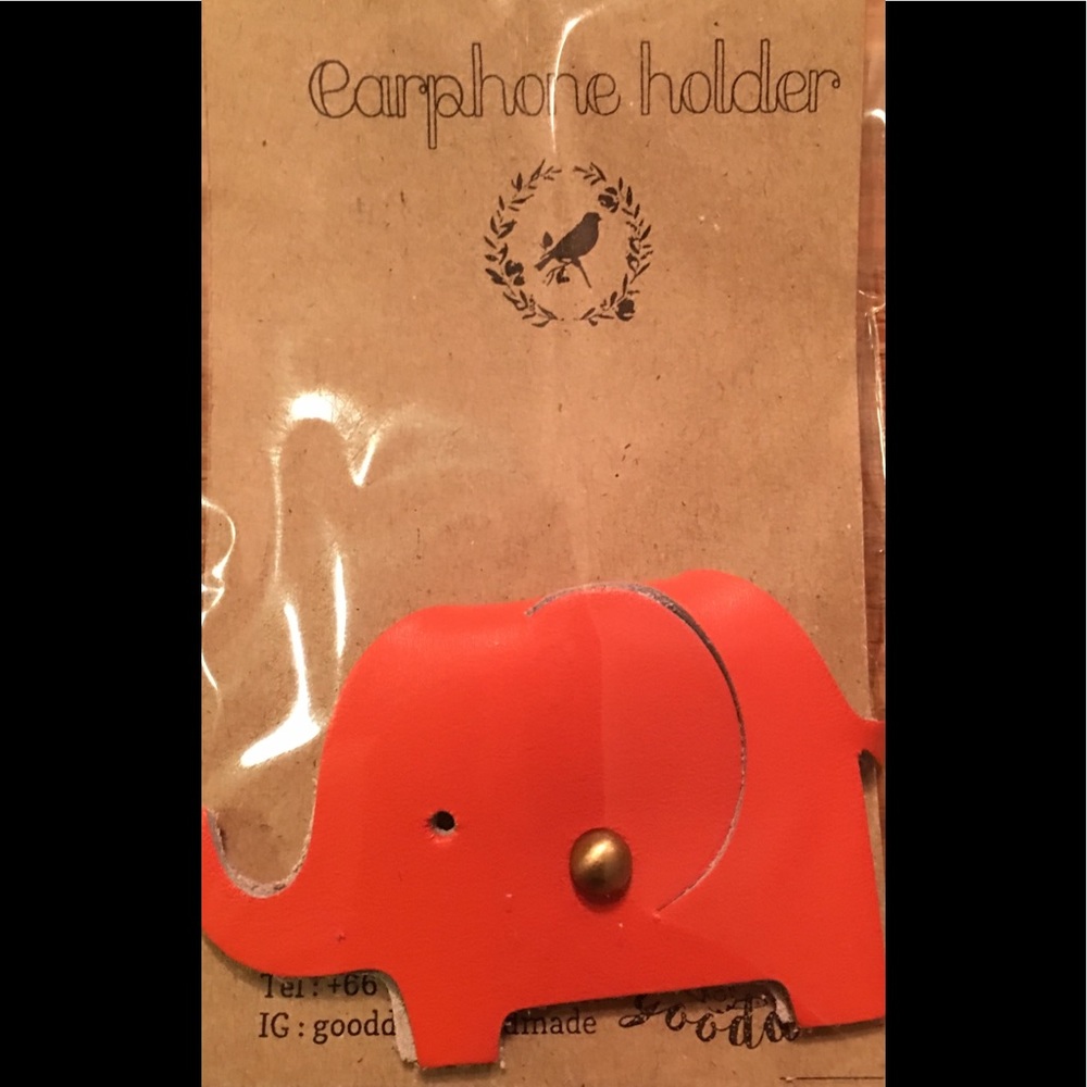 Leather Earphones Holder